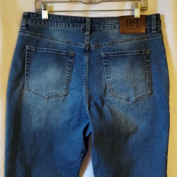 Frye Women's Straight Leg Jeans in Dark Blue Wash - Picture 6 of 14